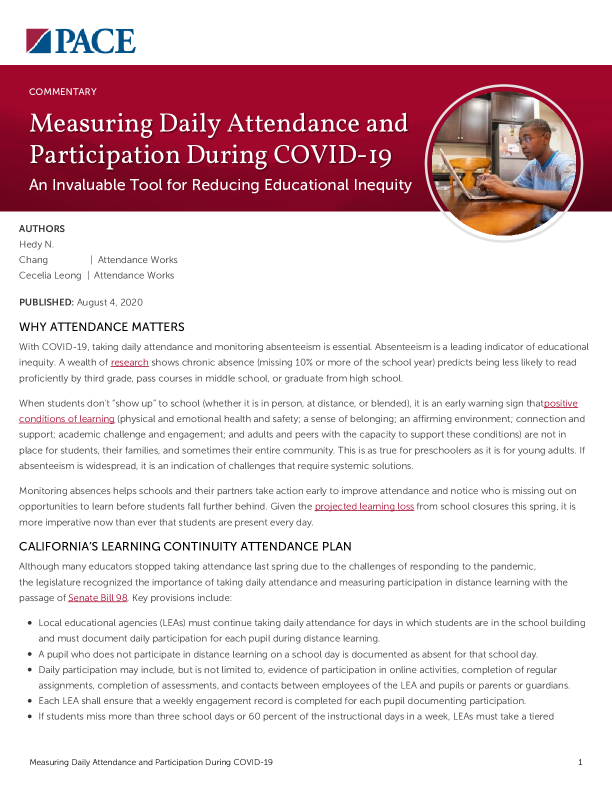 Measuring Daily Attendance and Participation During COVID-19 PDF