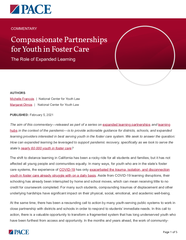 Compassionate Partnerships for Youth in Foster Care PDF