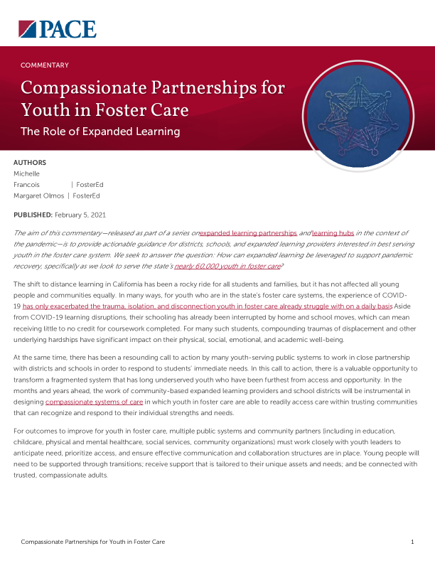 Compassionate Partnerships for Youth in Foster Care PDF