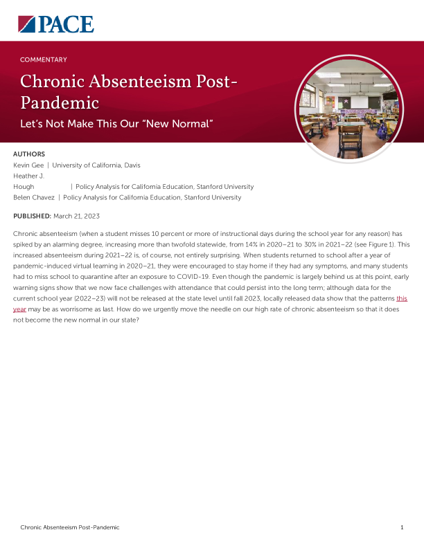 Chronic Absenteeism Post-Pandemic PDF