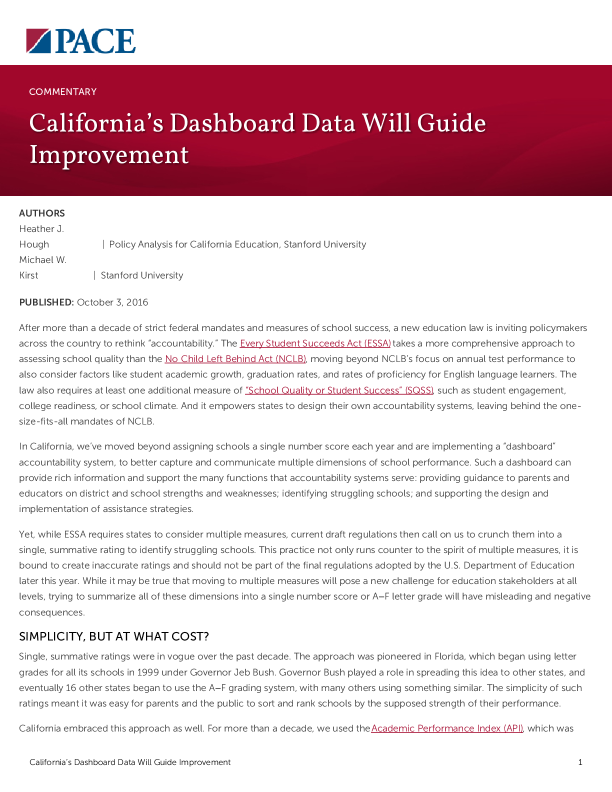 California’s Dashboard Data Will Guide Improvement PDF