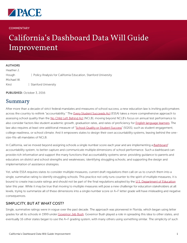 California’s Dashboard Data Will Guide Improvement PDF