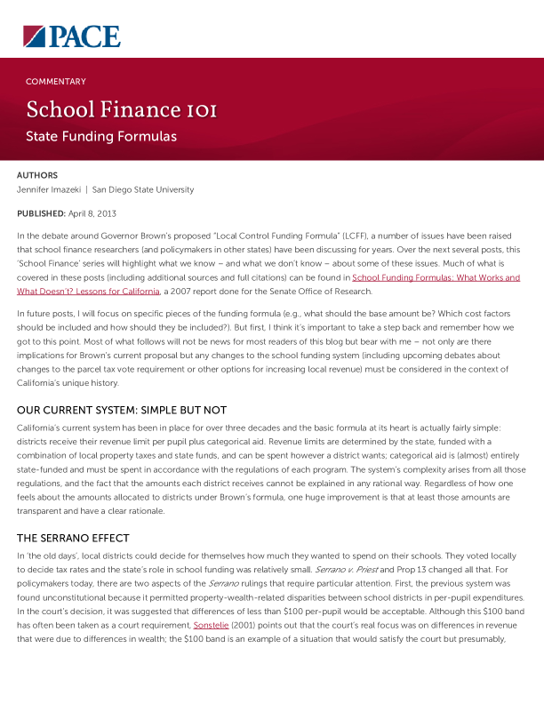 School Finance 101 PDF