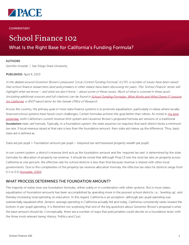 School Finance 102 PDF
