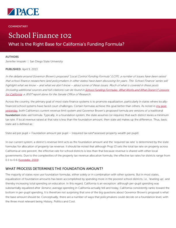 School Finance 102 PDF