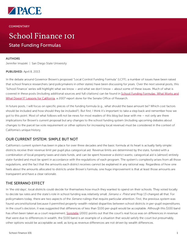 School Finance 101 PDF
