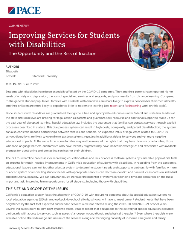 Improving Services for Students with Disabilities PDF