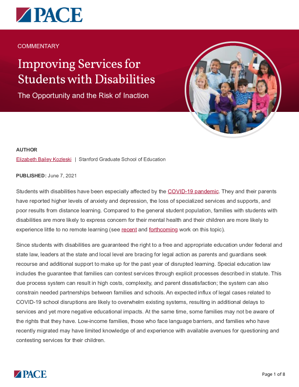 Improving Services for Students with Disabilities PDF