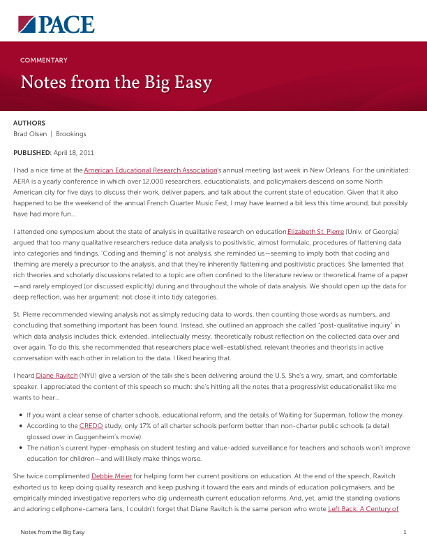 Notes from the Big Easy PDF