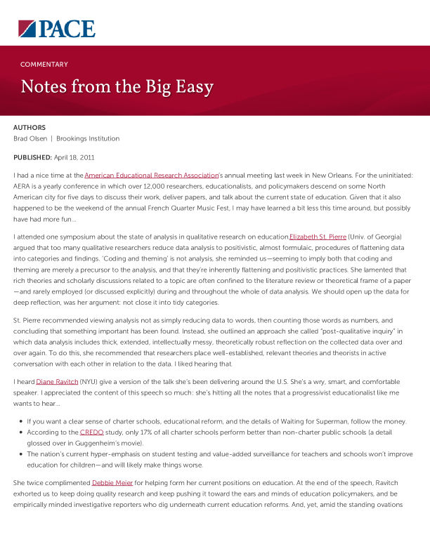 Notes from the Big Easy PDF