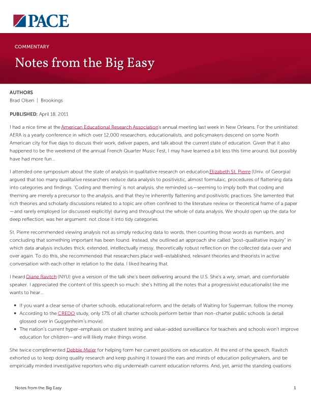 Notes from the Big Easy PDF
