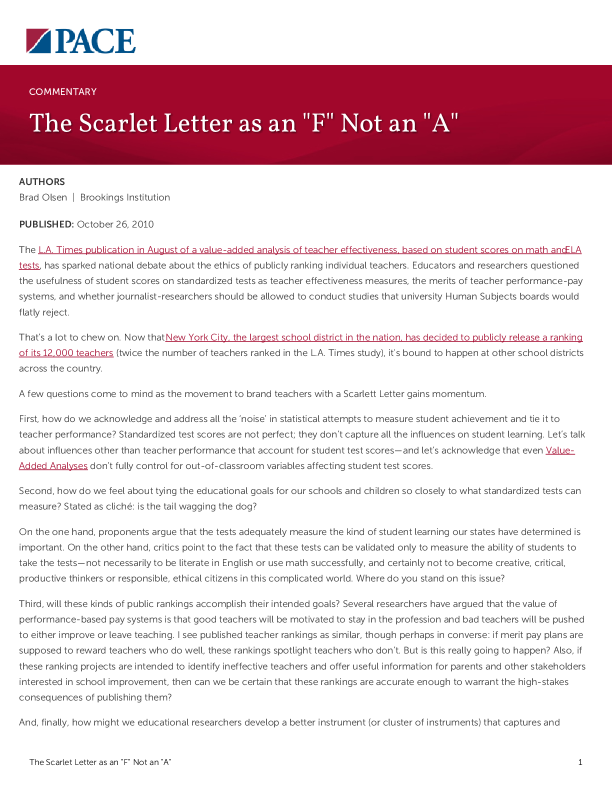 The Scarlet Letter as an "F" Not an "A" PDF