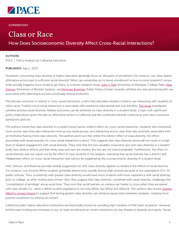 Class or Race PDF