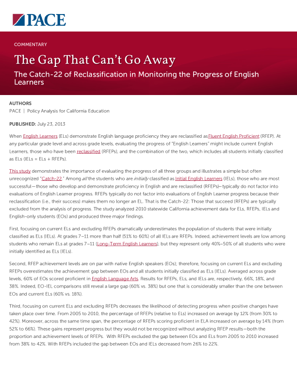 The Gap That Can’t Go Away PDF