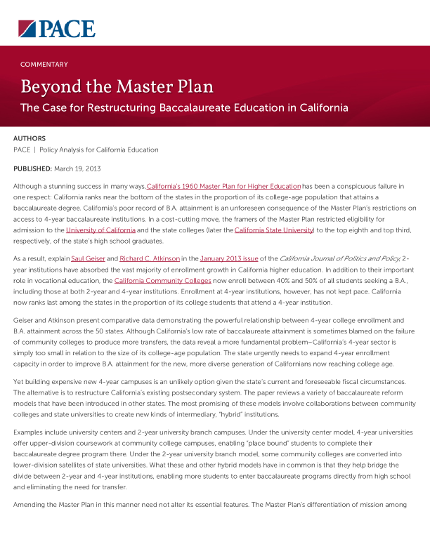 Beyond the Master Plan PDF
