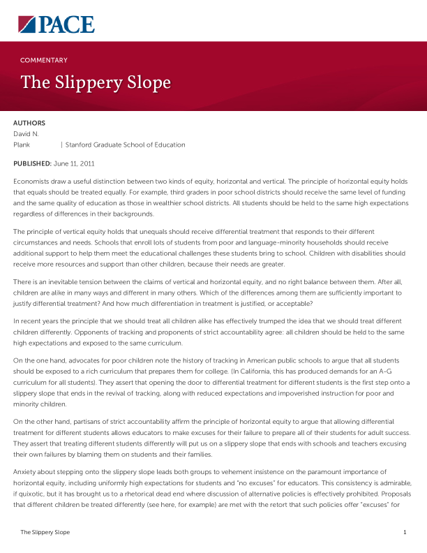 The Slippery Slope  PDF