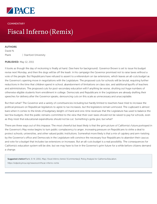 Fiscal Inferno (Remix) PDF