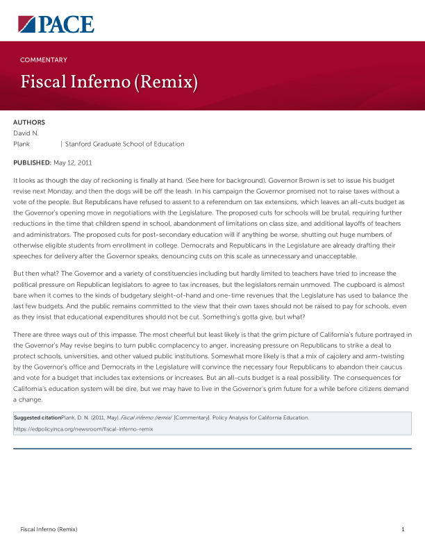 Fiscal Inferno (Remix) PDF