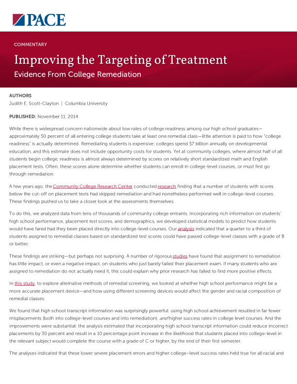 Improving the Targeting of Treatment PDF