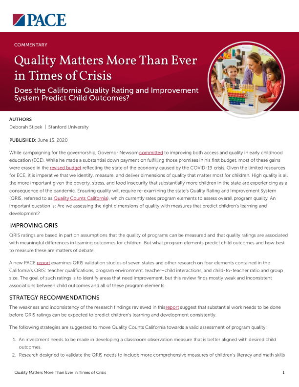 Quality Matters More Than Ever in Times of Crisis PDF