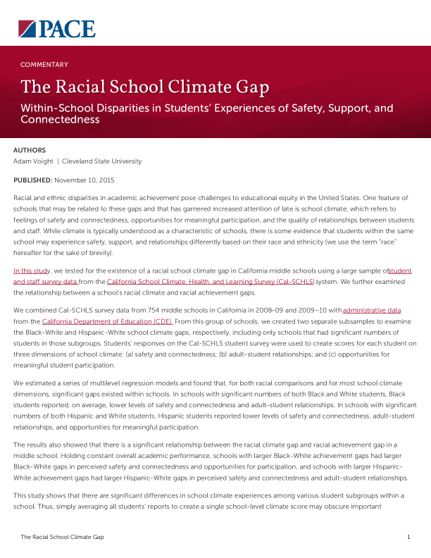 The Racial School Climate Gap PDF