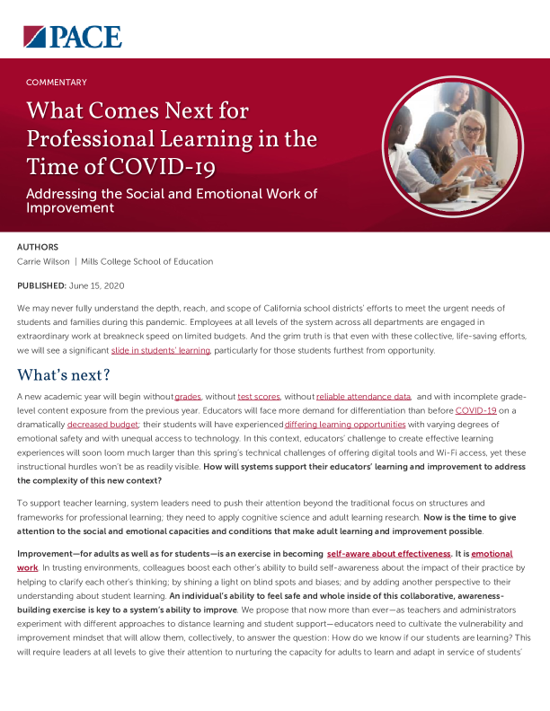 What Comes Next for Professional Learning in the Time of COVID-19 PDF