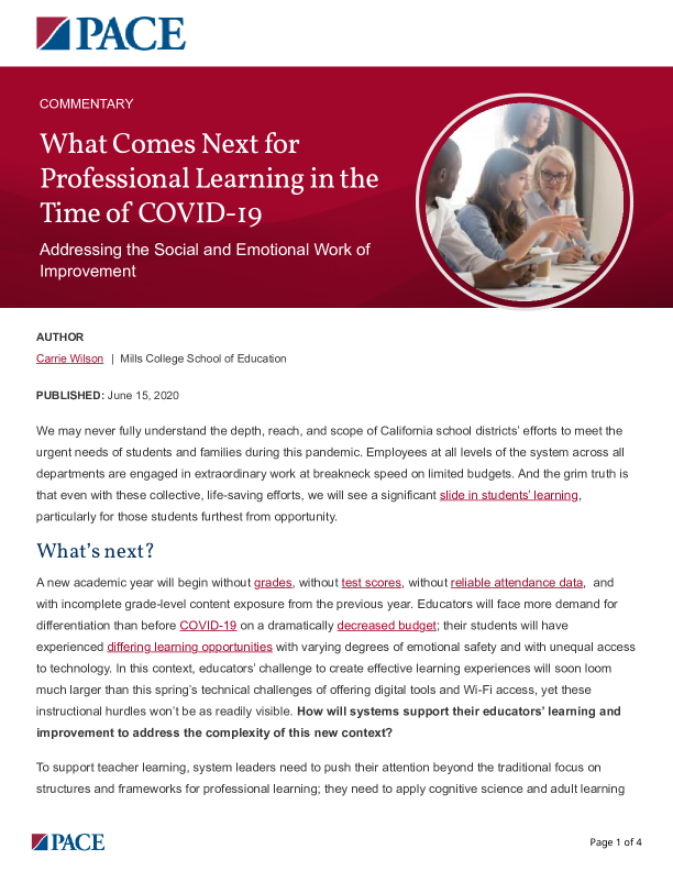 What Comes Next for Professional Learning in the Time of COVID-19 PDF