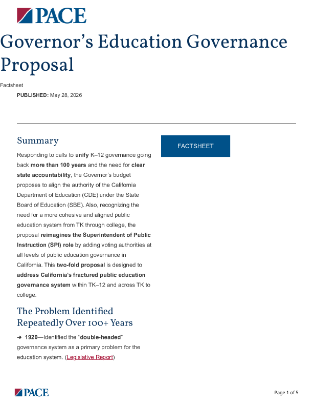 Governor’s Education Governance Proposal PDF