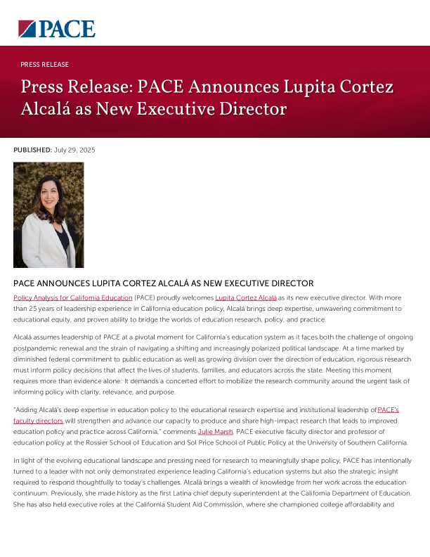 Press Release: PACE Announces Lupita Cortez Alcalá as New Executive Director PDF