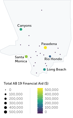 Figure 5. Geography of AB 19 Funds Awarded in LA County