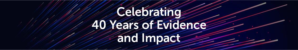 PACE 40th Header - Celebrating 40 Years of Evidence and Impact