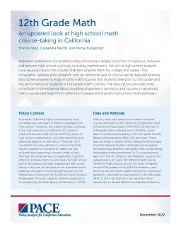 12th-Grade Math  Policy Analysis for California Education